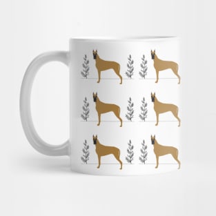 Great Dane dog - brown - pattern Mug